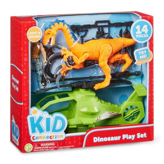 Kid Connection Dinosaur Play Set, 3+ Years, 14 Pieces (Styles May Vary
