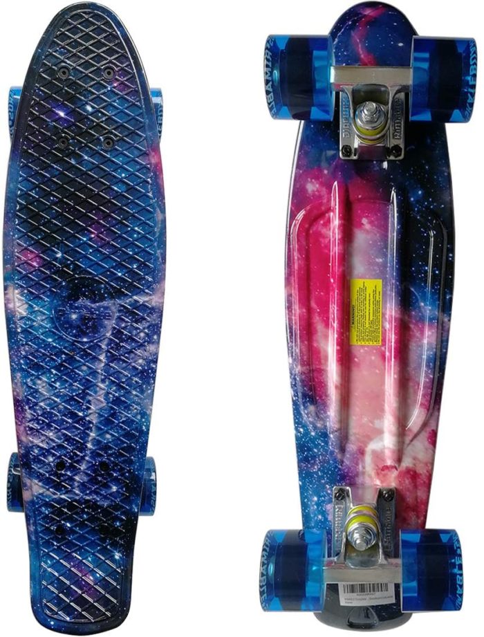 Rimmable Skateboard Complete 22 inches Galaxy Board Cruiser