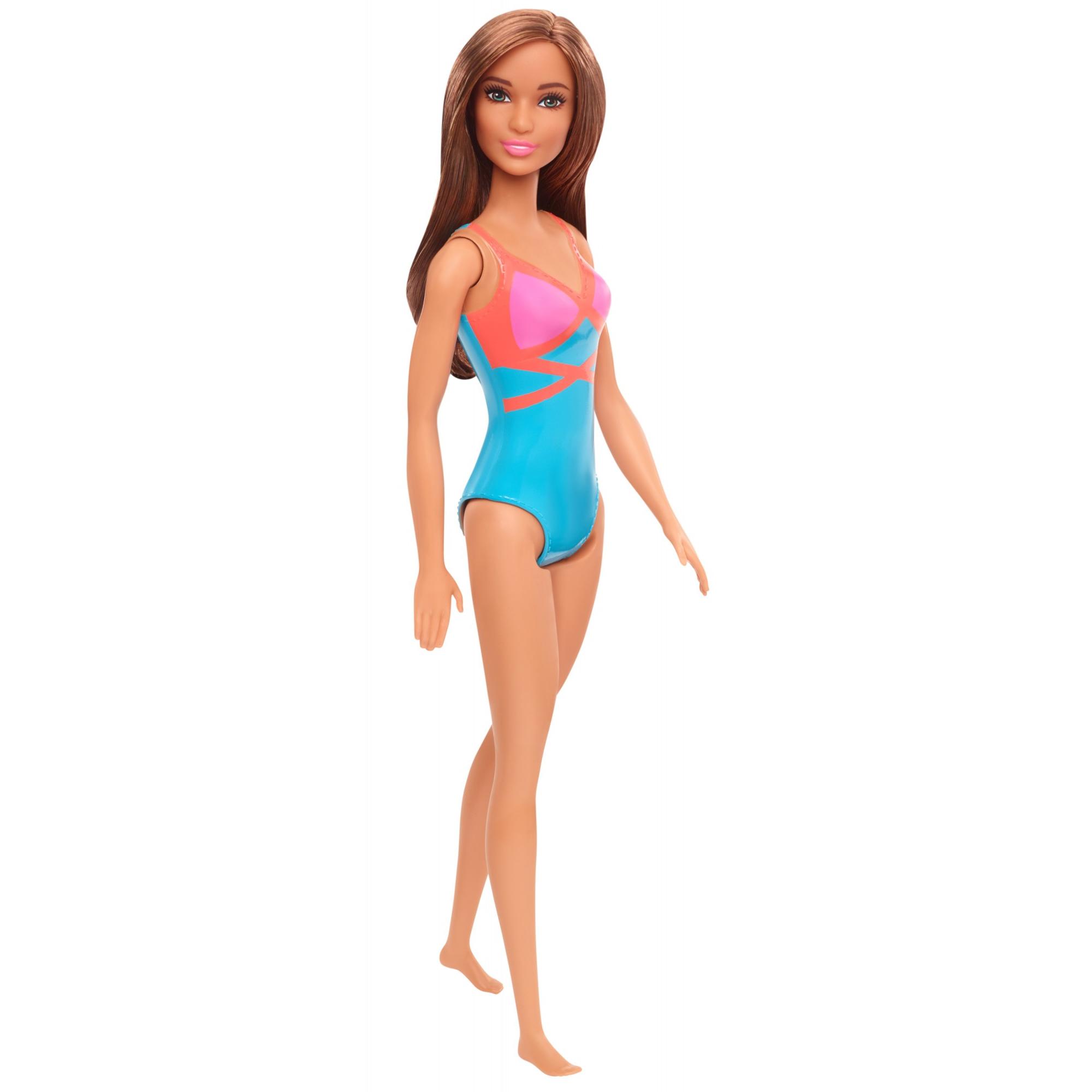 Barbie Doll, Brunette, Wearing Swimsuit