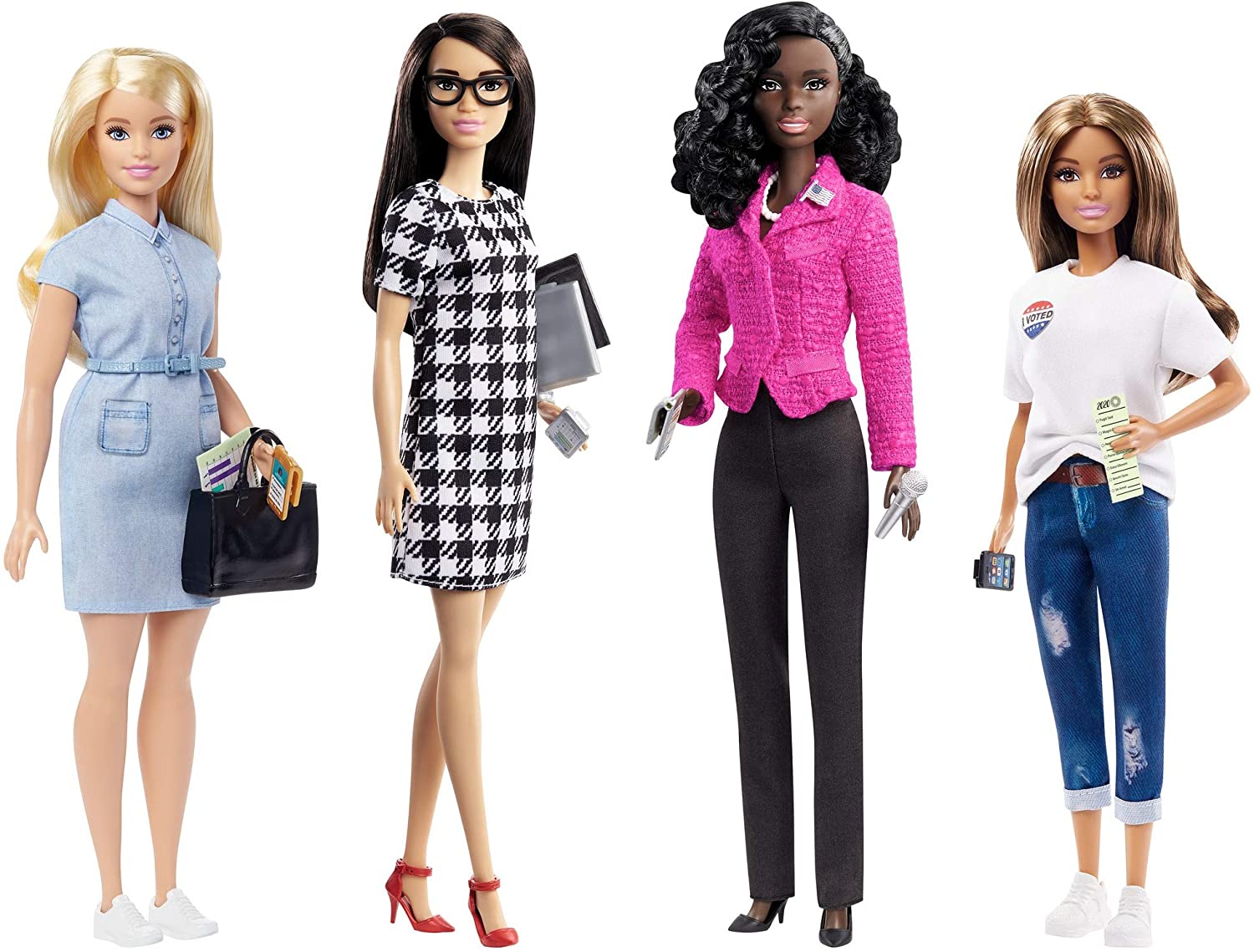 Barbie Campaign Team Giftset with Four 12-in/30.40-cm Dolls & Accessories