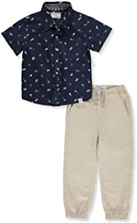 Free Planet Boys’ Island Medley 2-Piece Joggers Set Outfit (Size:4T)