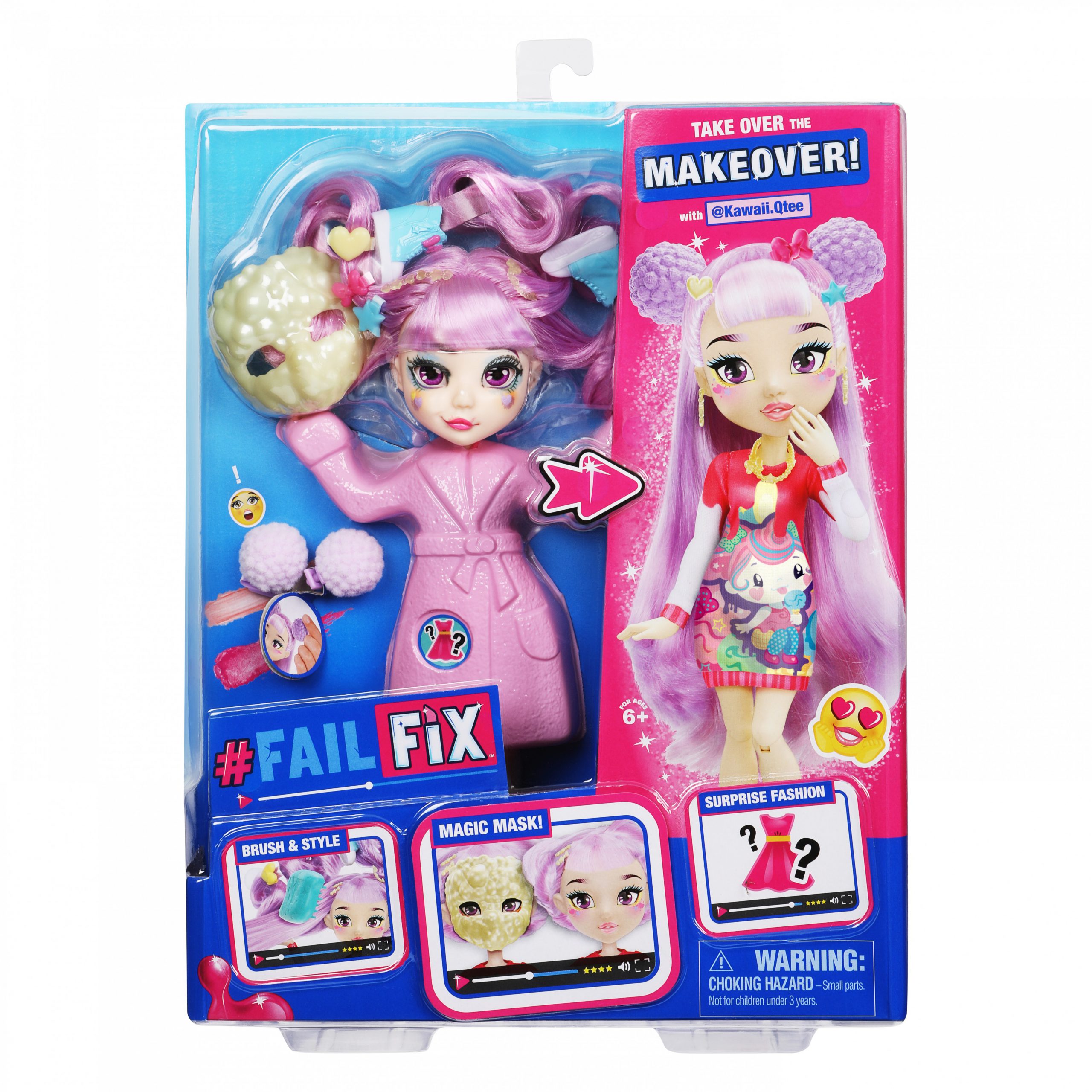 FailFix – Kawaii.Qtee Total Makeover Doll Pack – 8.5″ Fashion Doll