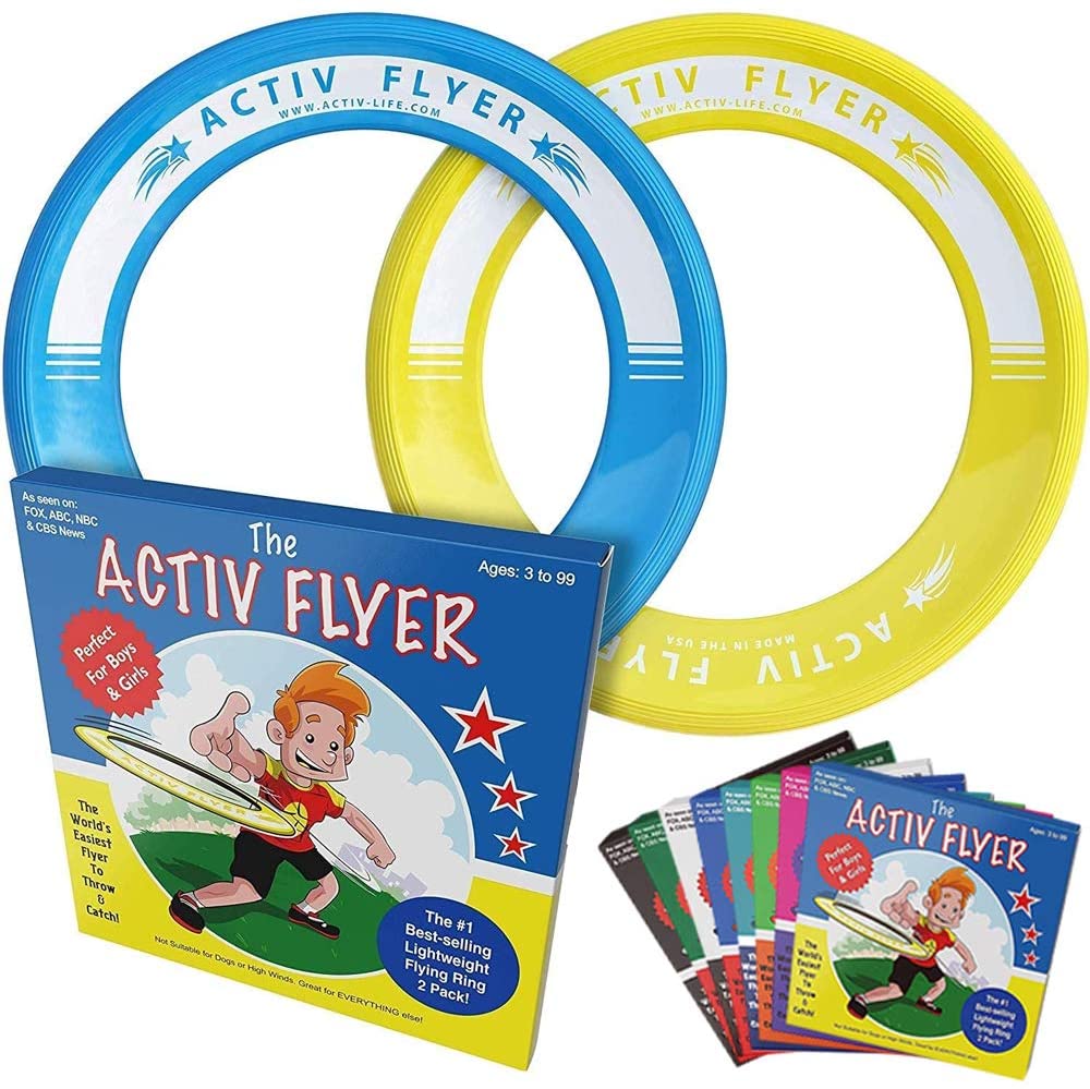 Activ Life Kid’s Flying Rings [2 Pack] Fly Straight & Don’t Hurt