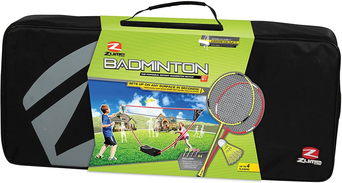 Portable Badminton Set with Freestanding Base Shop876kids