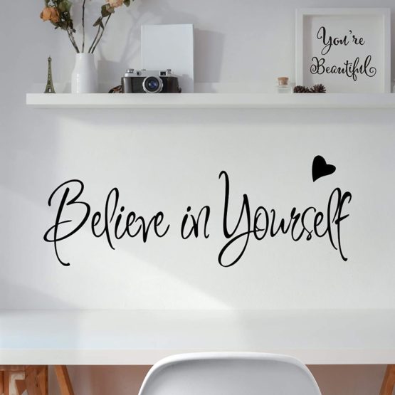 Inspirational Wall Decals Stickers Believe In Yourself Shop876kids