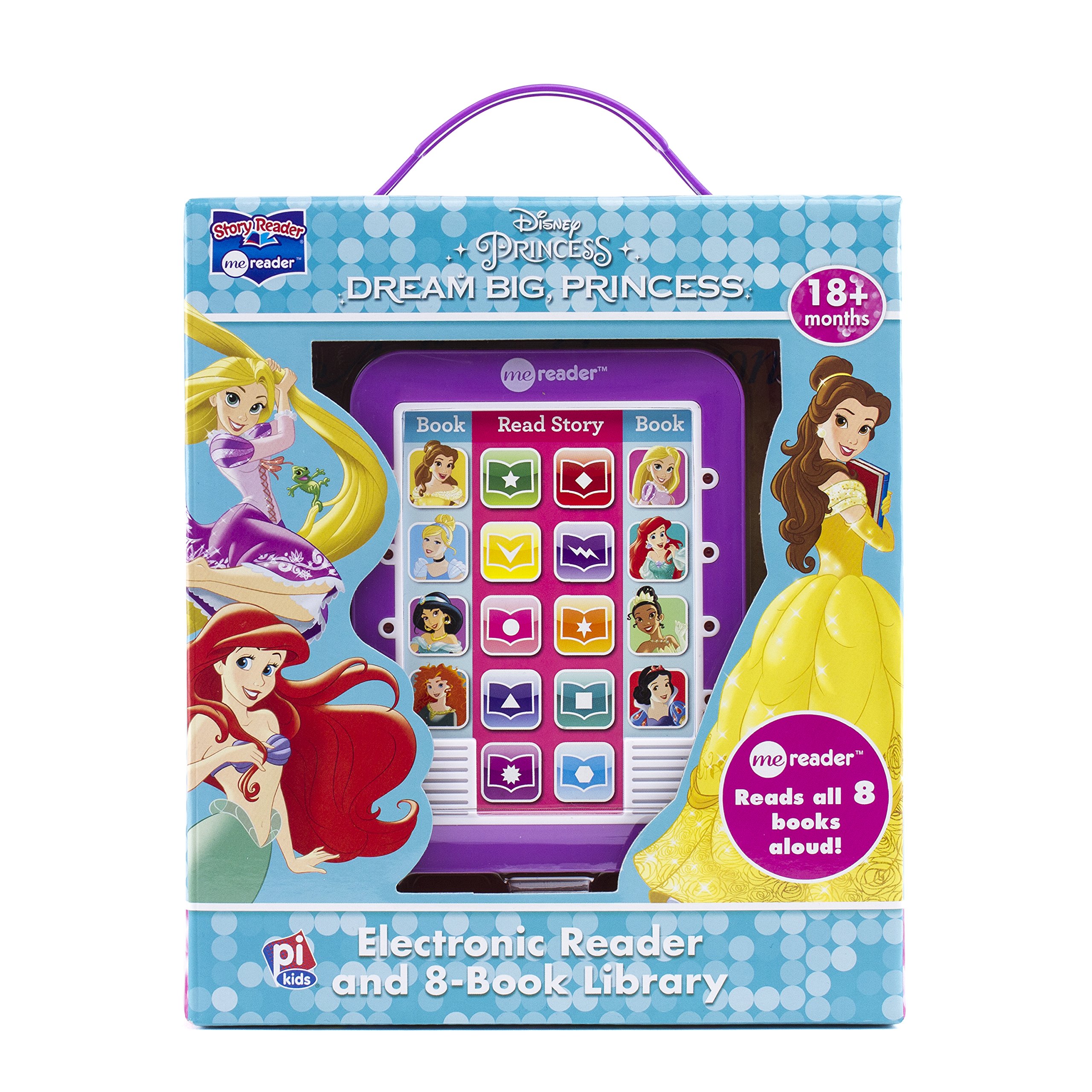 Disney Princess Ariel, Rapunzel, Belle, and More!- Dream Big Princess Me Reader and 8-Book Library