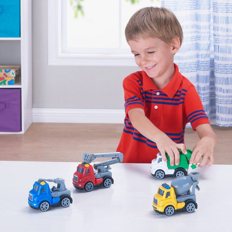 Kid Connection Utility Trucks Play Set, 4 Pieces Shop876kids