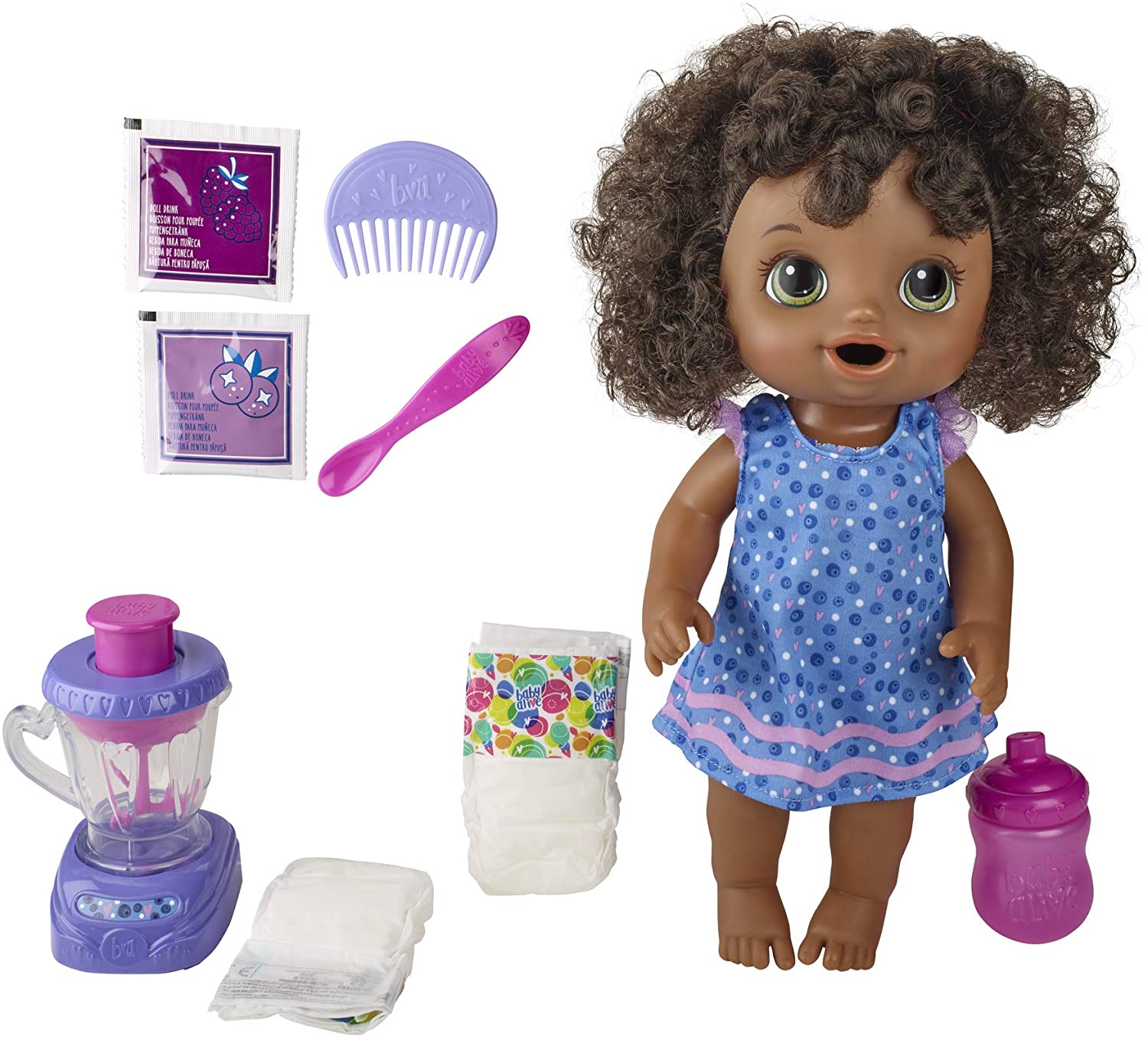 Baby Alive Magical Mixer Baby Doll – Blueberry Blast
