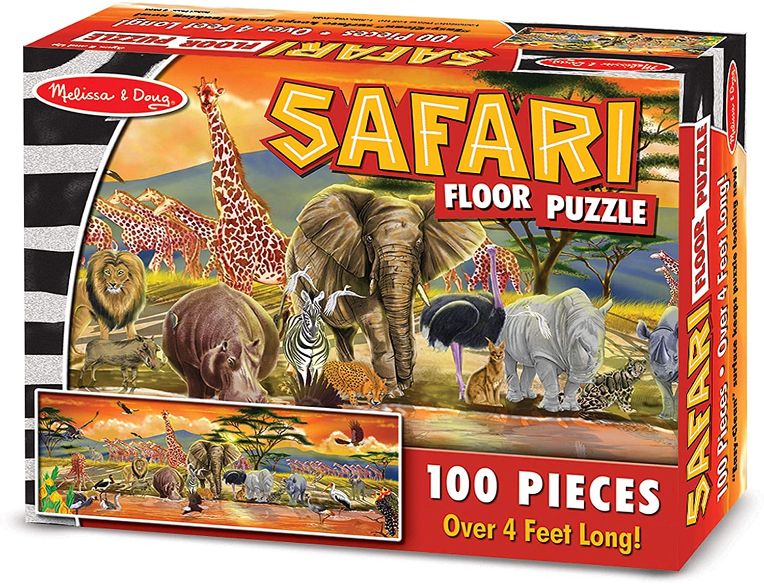Melissa & Doug Safari Floor Puzzle Floor (100 pc)