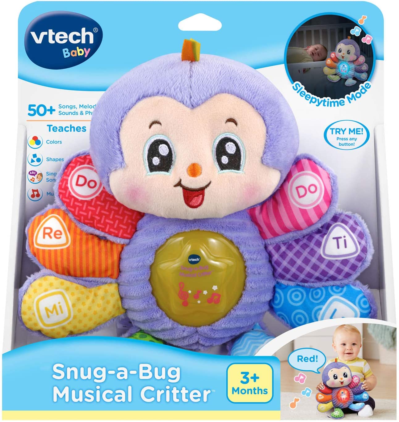 VTech Snug-a-Bug Musical Critter, Multicolor