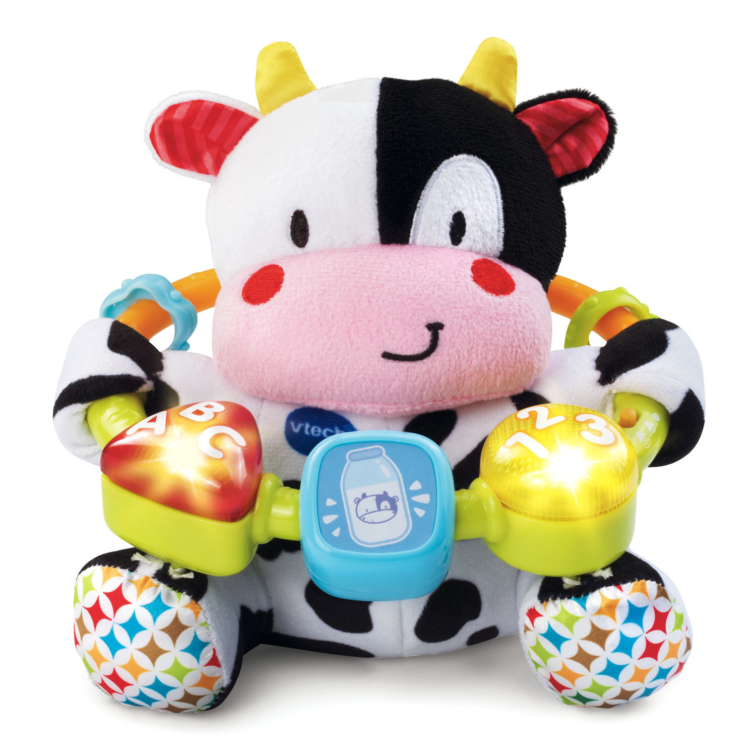 VTech Lil’ Critters Moosical Beads, Plush Cow, Musical Baby Toy