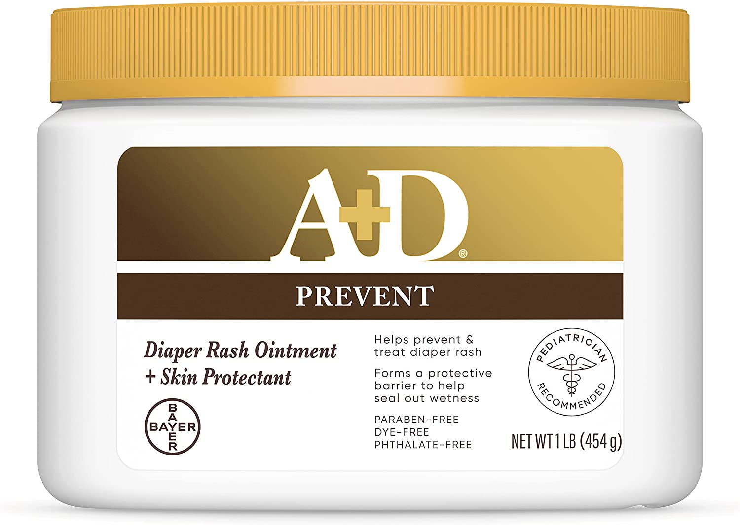 A+D Original Diaper Rash Ointment, Skin Protectant With Lanolin and Petrolatum, (Packaging May Vary) Cream 16 Ounce