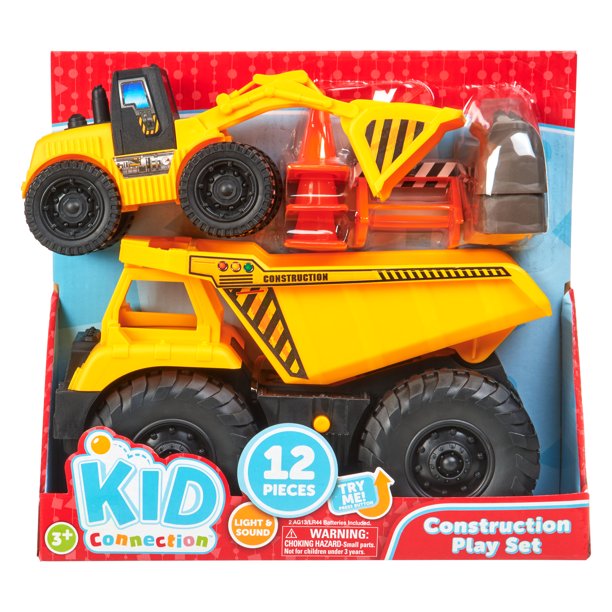 Kid Connection Construction Play Set, 12 Pieces