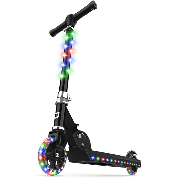 Jetson Jupiter Kids’ Kick Scooter with LED Lights – Black