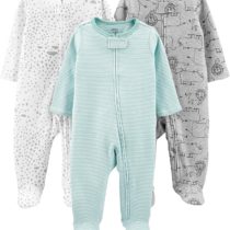 baby neutral pajamas 0-3 1