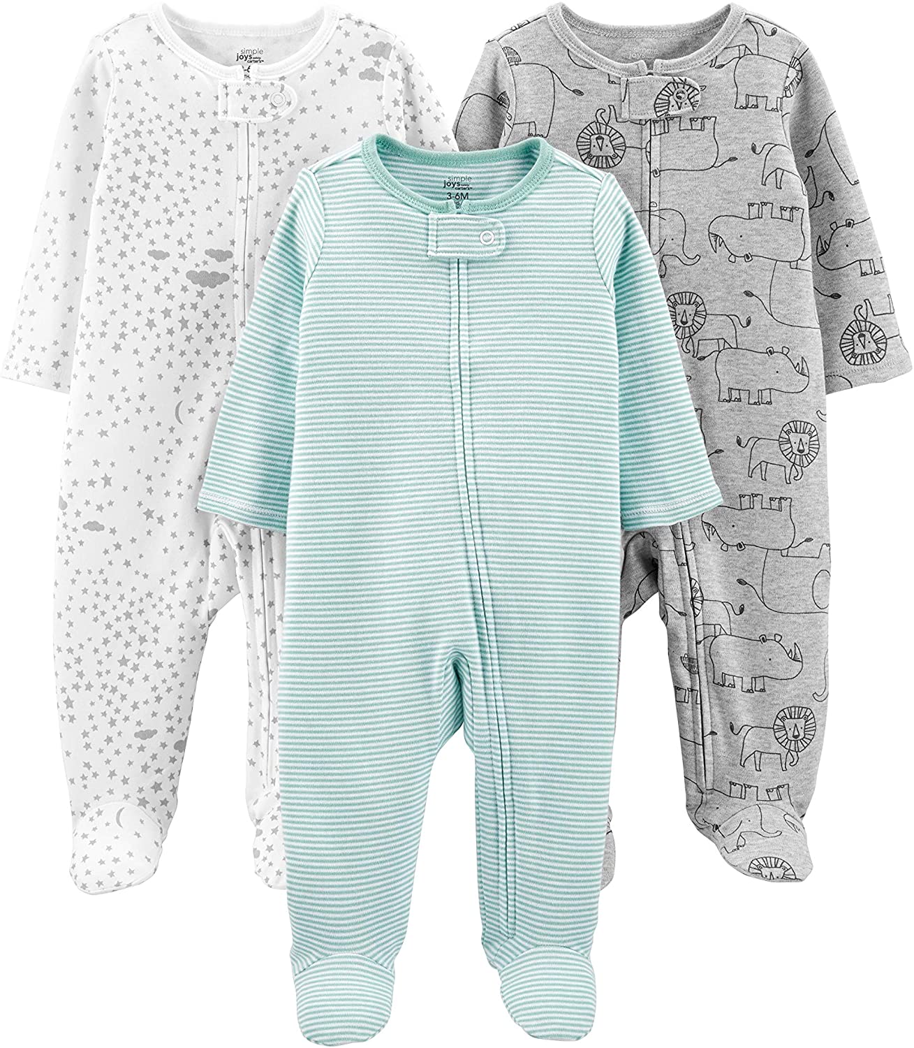 Simple Joys by Carter’s Baby 3-Pack Neutral Sleep and Play 0-3 months