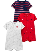 Simple Joys by Carter’s Boys’ 3-Pack Snap-up Rompers 0-3 months