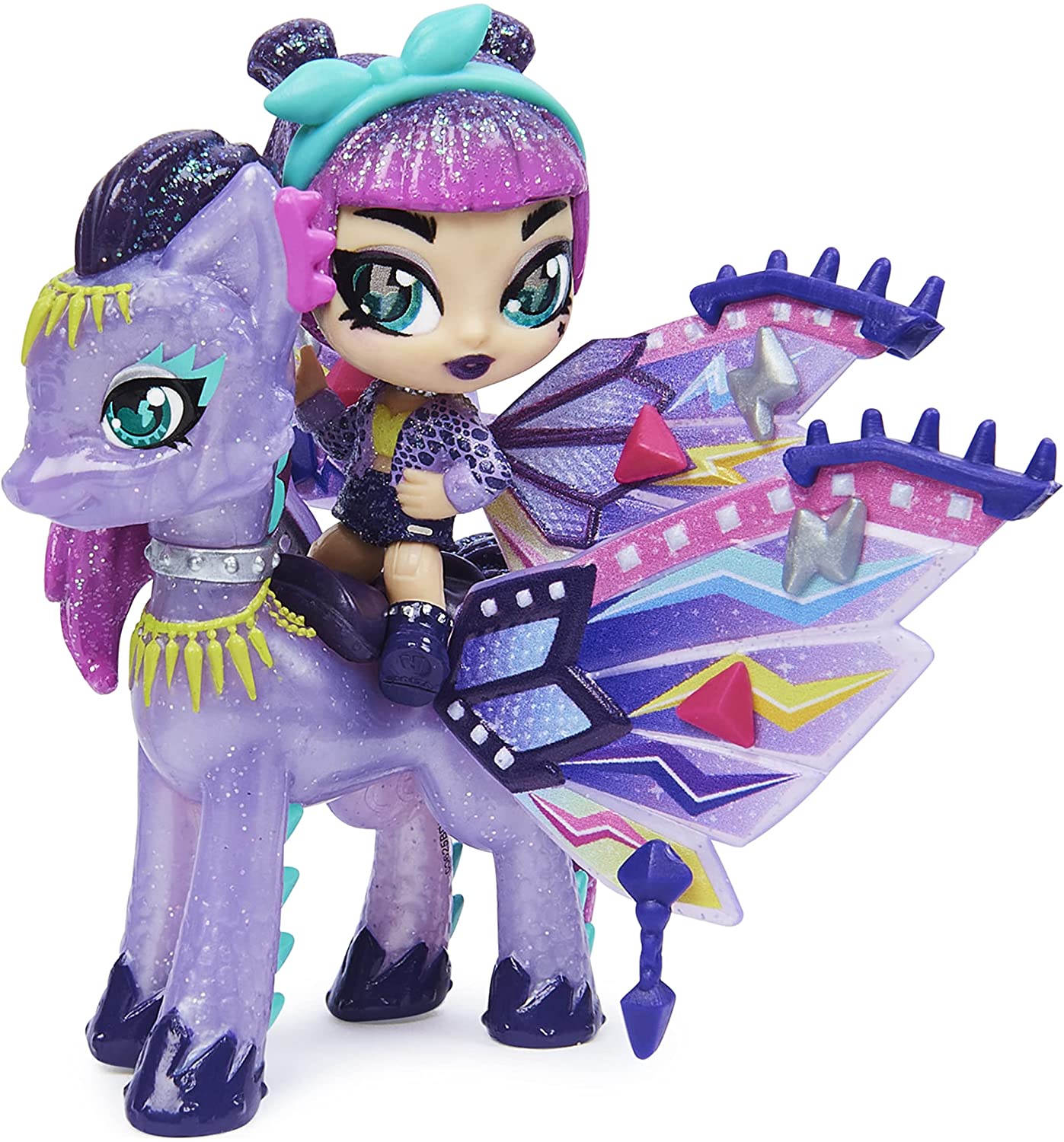 Hatchimals Pixies Riders, Wilder Wings Pixie  with 16 Wing Accessories (Style May Vary)