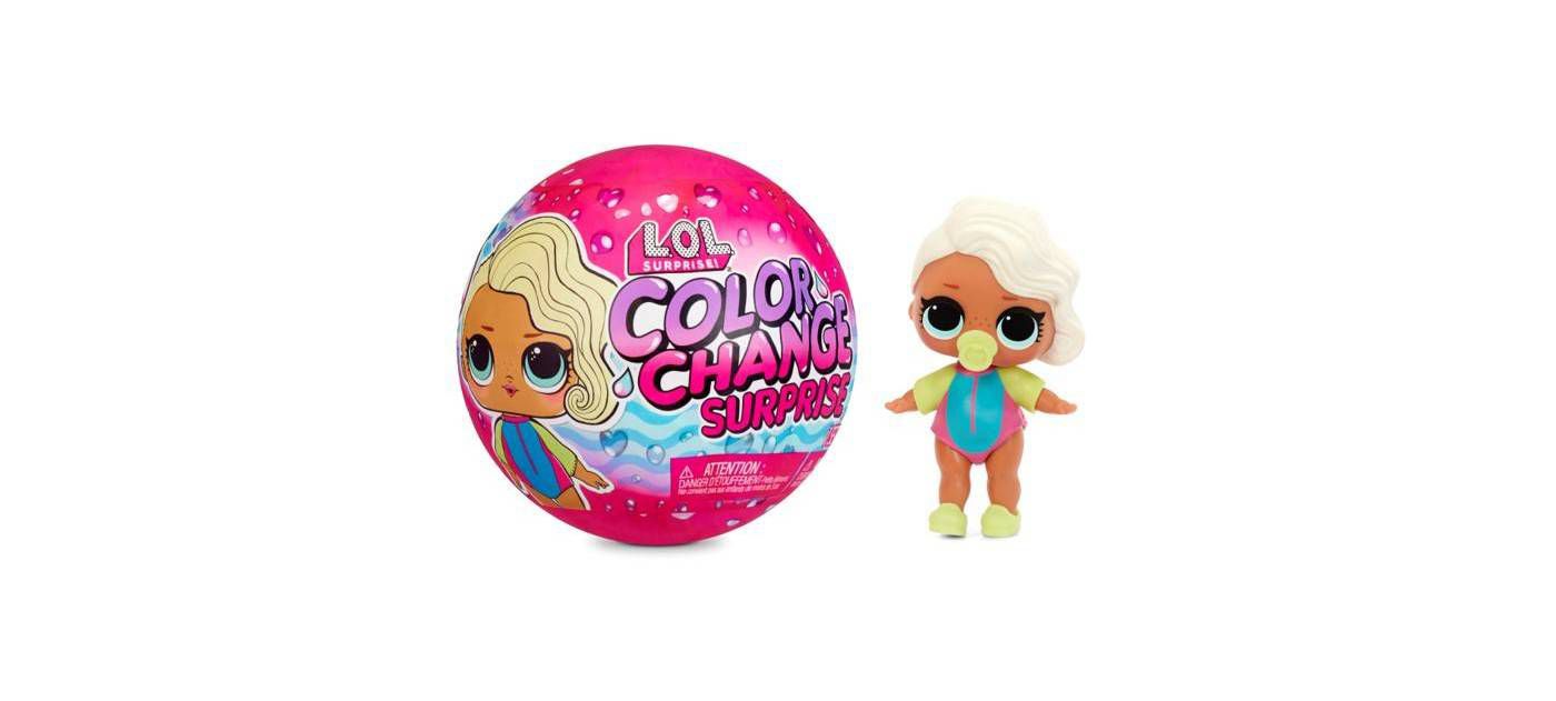 LOL Surprise Color Change Dolls with 7 Surprises Including Including Outfit, Accessories, Color Change Ball-