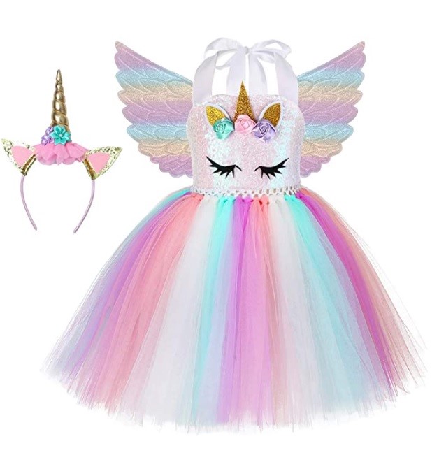Girls Unicorn Costume Unicorn Tutu Dress Size 1T-2T
