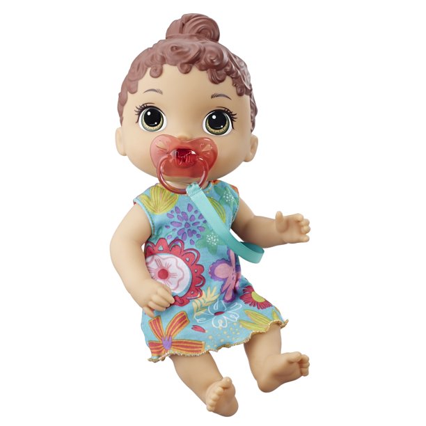 Baby Alive Baby Lil Sounds: Interactive Baby Doll – Teal Dress