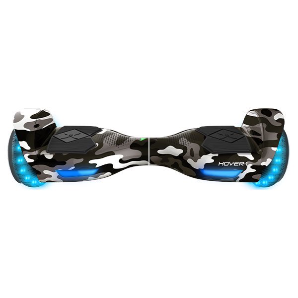 Hover-1 i-200 Hoverboard with Built-In Bluetooth Speaker, LED Headlights, LED Wheel Lights, 7 MPH Max Speed – Camo