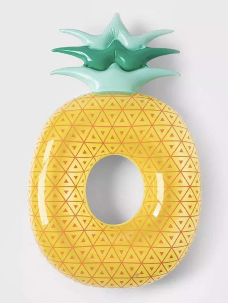 Pineapple Pool Float Yellow – Sun Squad™