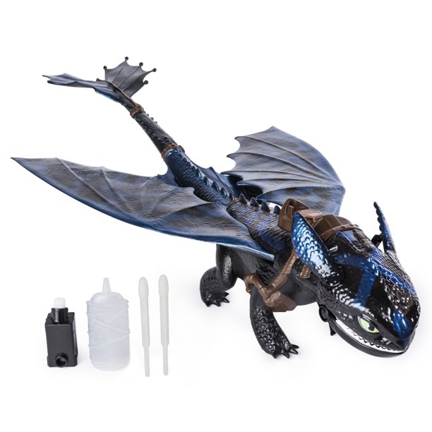 DreamWorks Dragons Giant Fire Breathing Toothless 20″ Dragon with Fire Breathing Effects and Bioluminescent Color