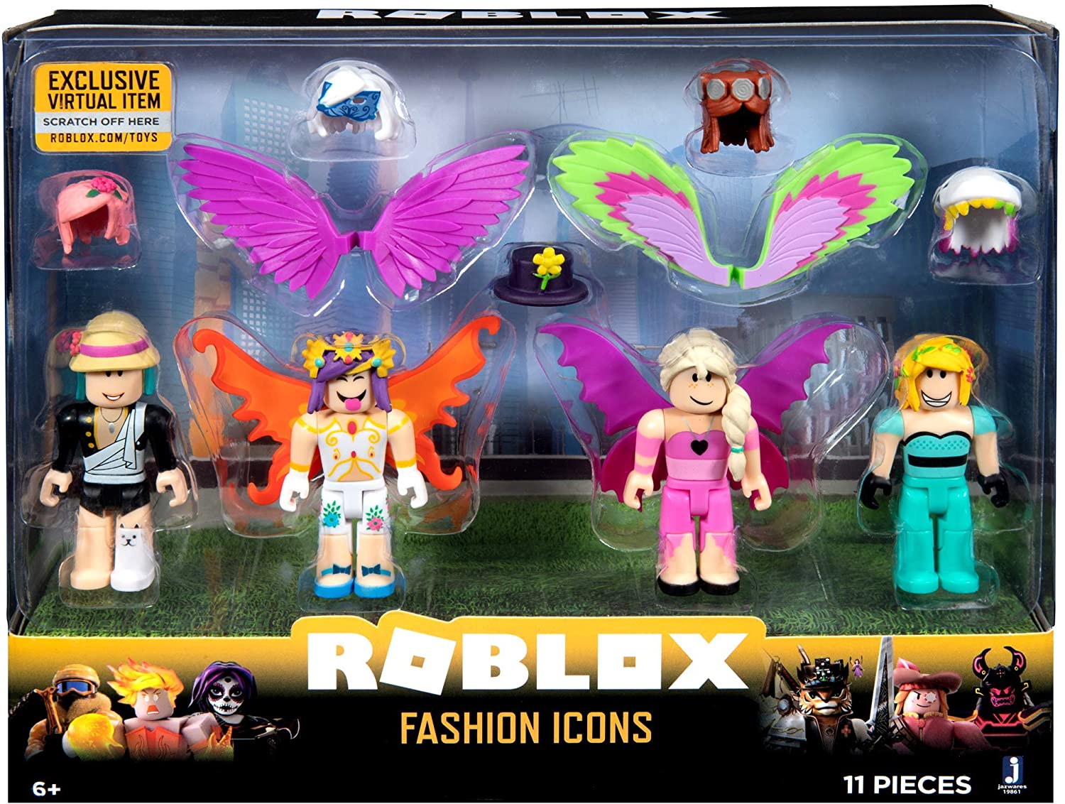 Roblox Celebrity Collection – Fashion Icons Four Figure Pack [Includes Exclusive Virtual Item]
