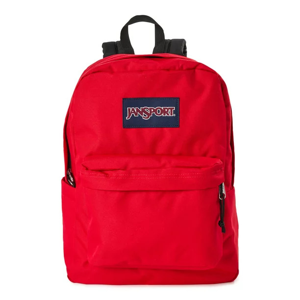 JanSport Unisex Cross Town Backpack School Bag Red Tape