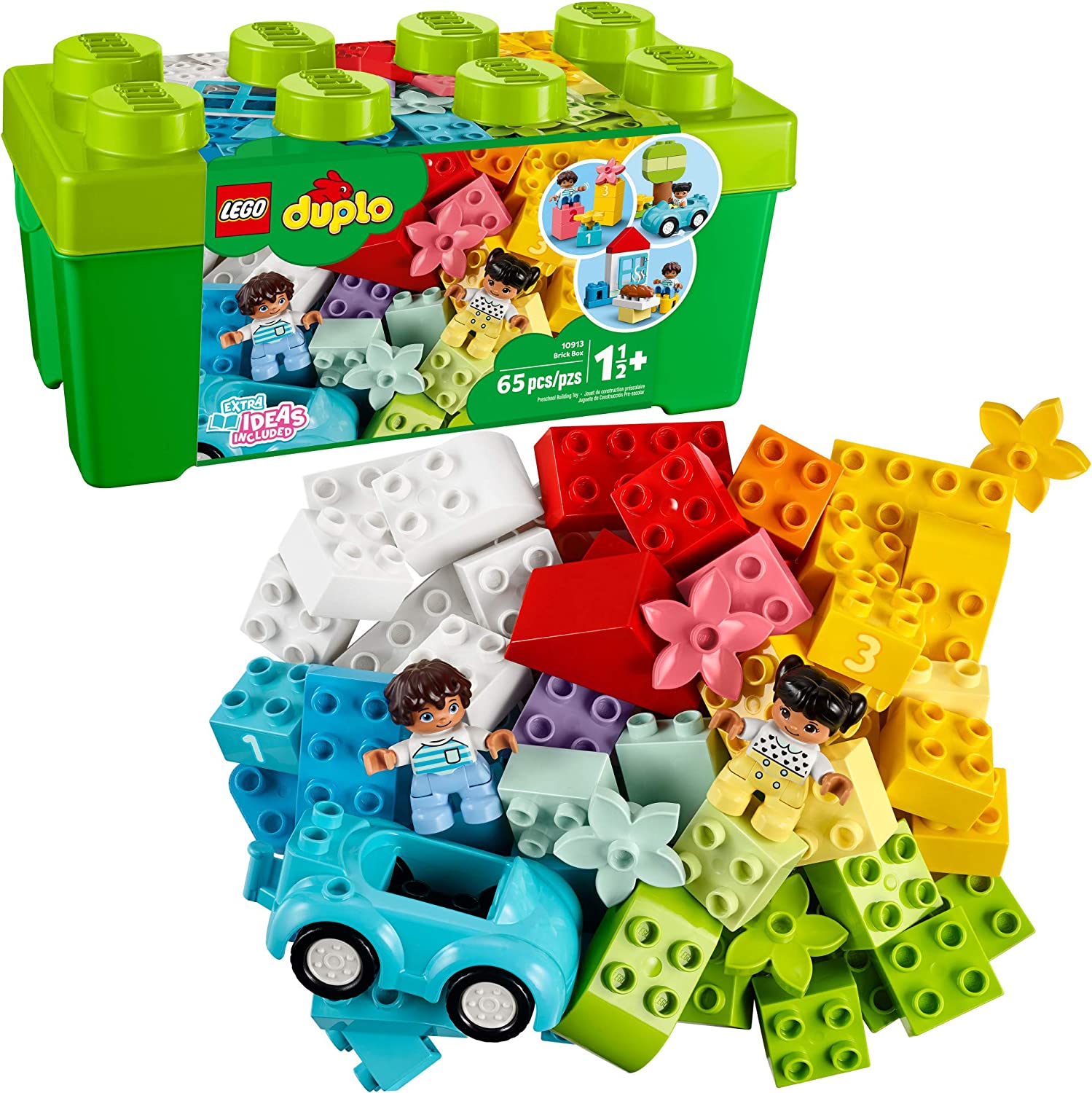 LEGO DUPLO Classic Brick Box First LEGO Set with Storage Box 10913
