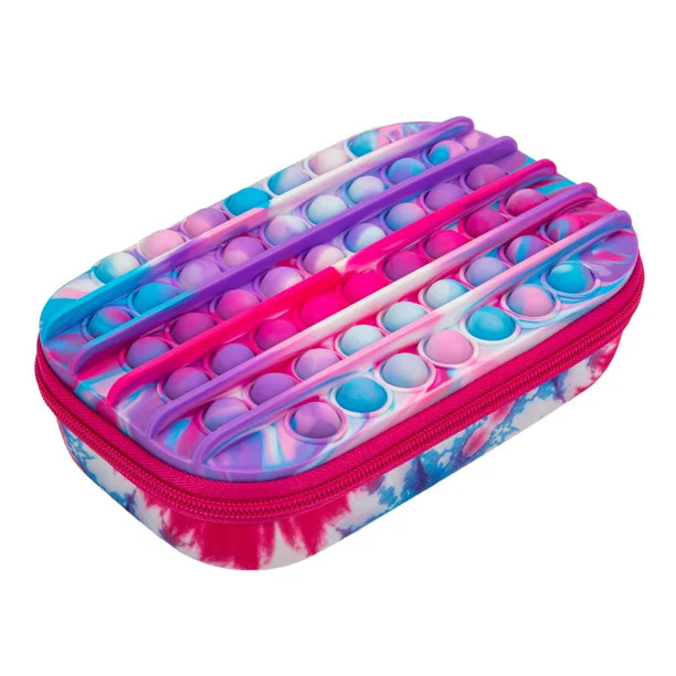 ZIPIT POP Pencil Box for Girls, New Fidget Storage Box, Pink