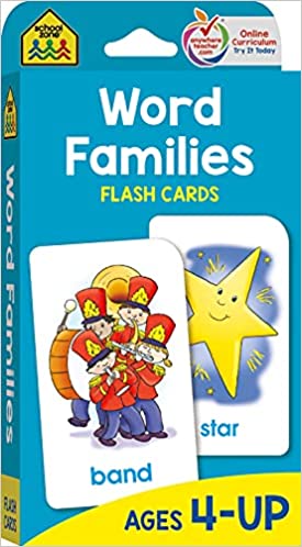 School Zone – Word Families Flash Cards – Ages 4 and Up