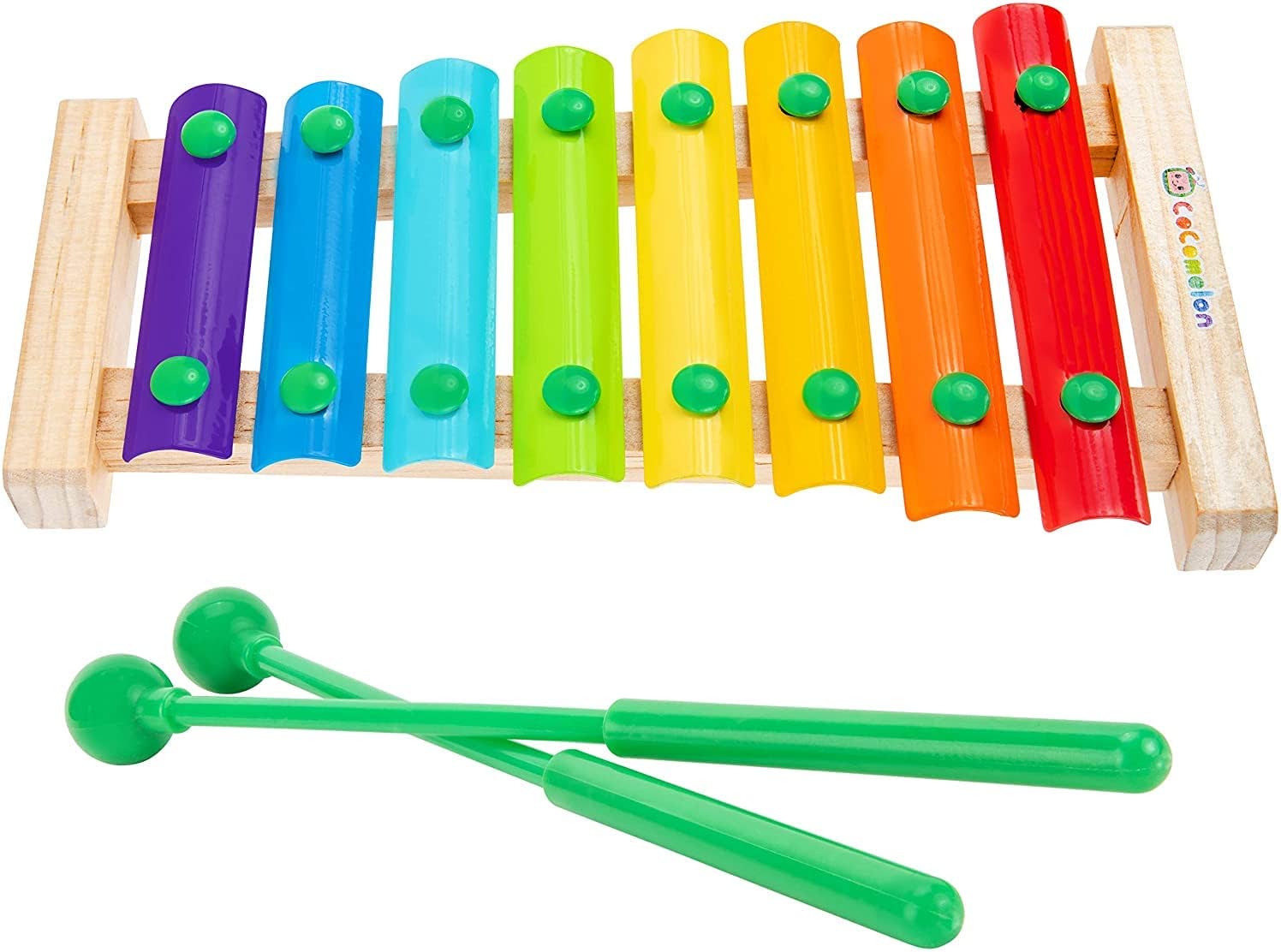 CoComelon First Act Musical Xylophone with 2 Mallets, Kids Music Toy, Develop Your Child’s Hand-Eye Coordination, Fine Motor Skills, and Gross Motor Skills