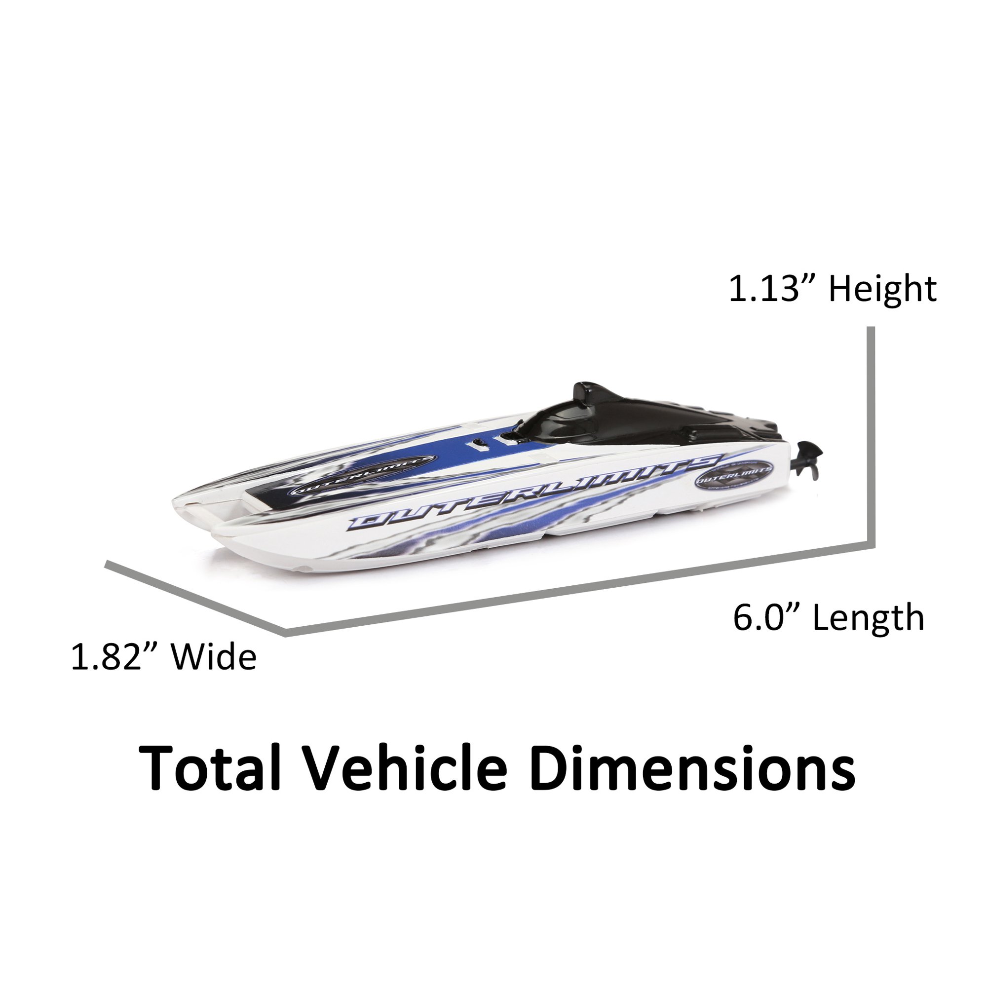 Adventure Force RC boat blue 4