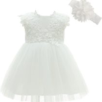 Baby girl christening outfit 0-6 months 1