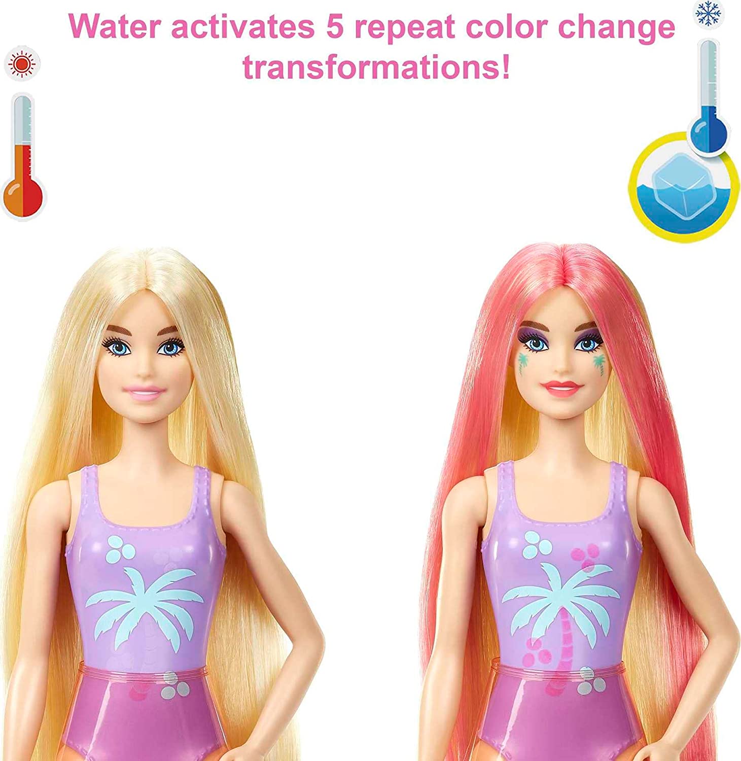 Barbie colour reveal palm trees 3