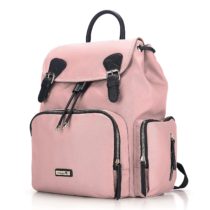 Stylish pink diaper bag backpack 1