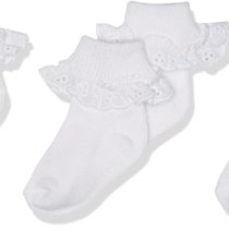 baby girl white socks 3-12 months