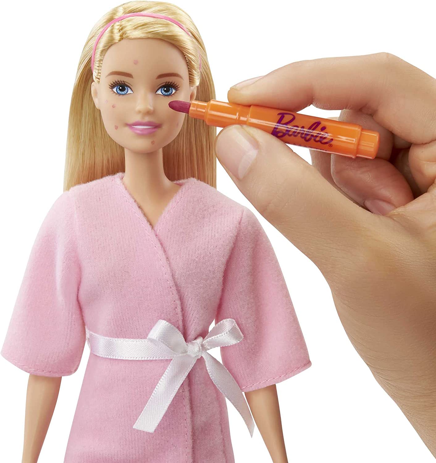 barbie spa face mask doll blonde 5