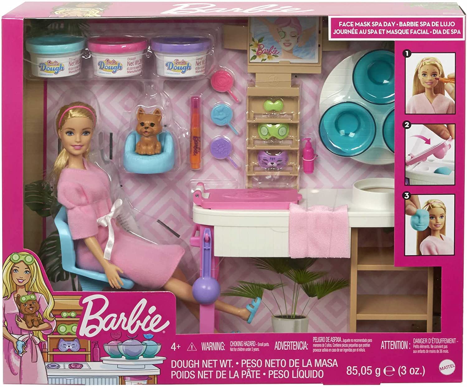barbie spa face mask doll blonde 6