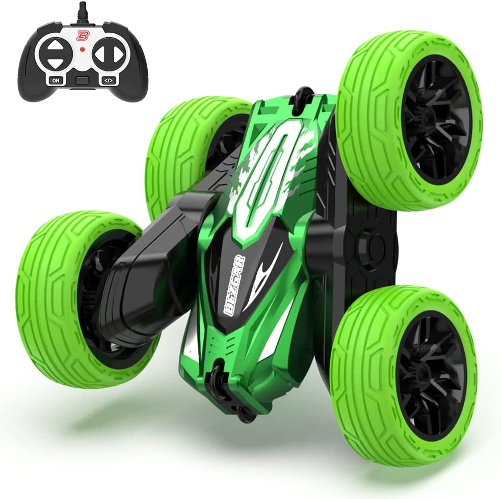 BEZGAR Remote Control Car  Assorted colours – Boys 4-7, 2.4GHz Double Side 360° Flips Rotating Stunt Cars Toy for Kids