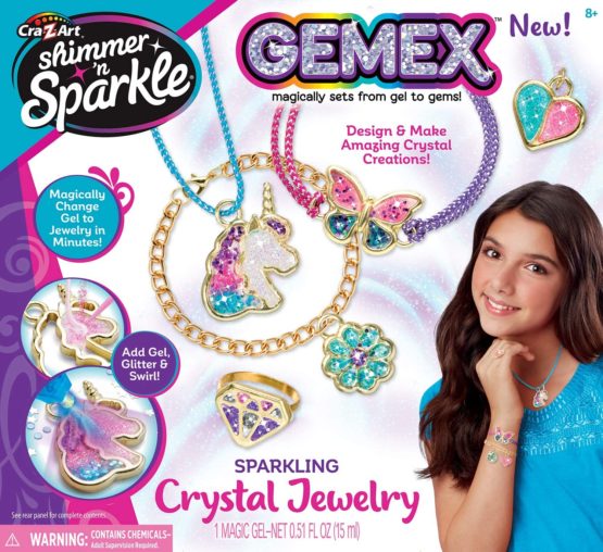 Cra-Z-Art Shimmer ‘n Sparkle Gemex Sparkling Crystal Jewelry Making Kit