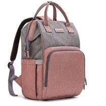 diaper bag pink and gry 1