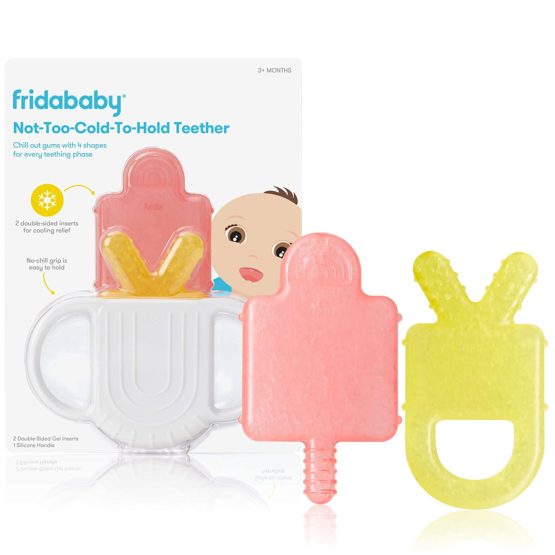 Not-Too-Cold-to-Hold BPA-Free Silicone Teether for Babies by Frida Baby