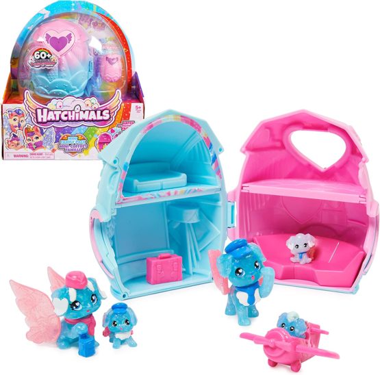 Hatchimals CollEGGtibles, Family Pack Home Playset with 3 Characters and up to 3 Surprise Babies