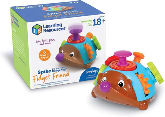 Learning Resources Spike the Fine Motor Hedgehog Fidget Friend -Ages 18+ months Fine Motor and Sensory Play Toy,Educational Toys for Toddlers, Toddler Montessori Toys