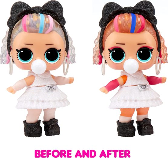 LOL Surprise Glitter Color Change Doll with 5 Surprises- Collectible Doll Including Sparkly Fashion Accessories