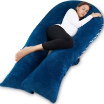 meiz u shaped pregnancy blue 65 inch pillow 1