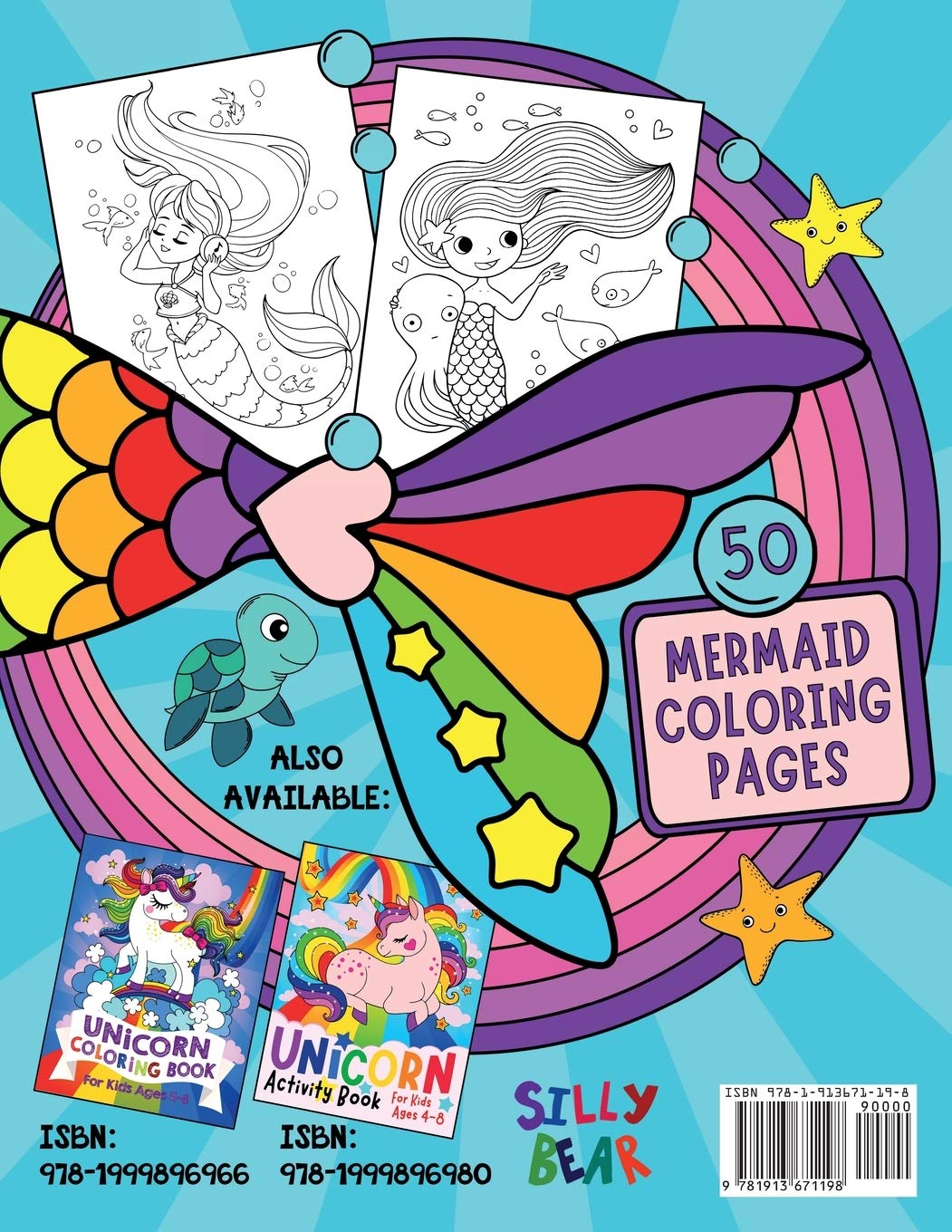 Unicorn Coloring Book For Kids Ages 4-8: Rainbow, Mermaid Coloring Books For Kids Girls Kids Coloring Book Gift [Book]